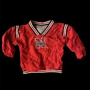 Nebraska Huskers Reversible Youth Windbreaker Size 2T Side Zip